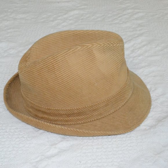 VINTAGE Resistol Self Conforming Corduroy Fedora Hat Euclid Size 7 1/4